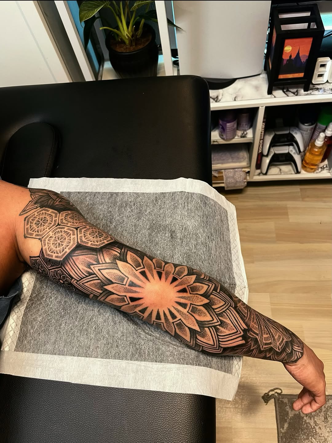 Tattoo by @russellefandialan โ geometric, dotwork