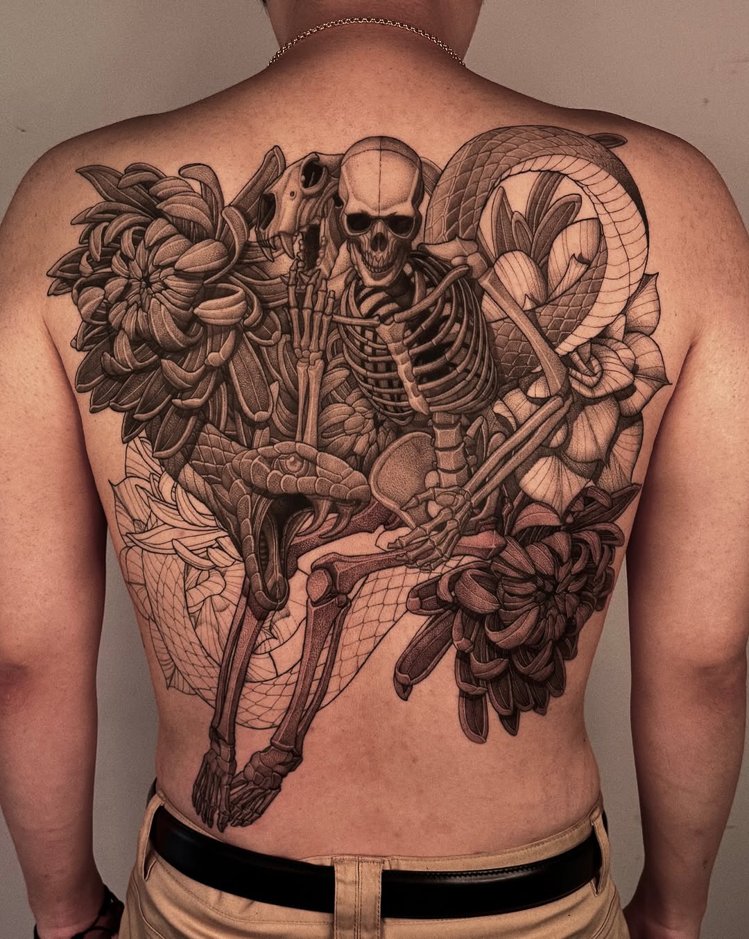 Tattoo by @wonsoong_blk — dark_realism, black_and_grey