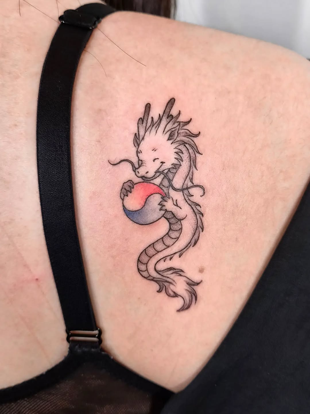 Tattoo by @ink_x_seoul — fine_line, anime