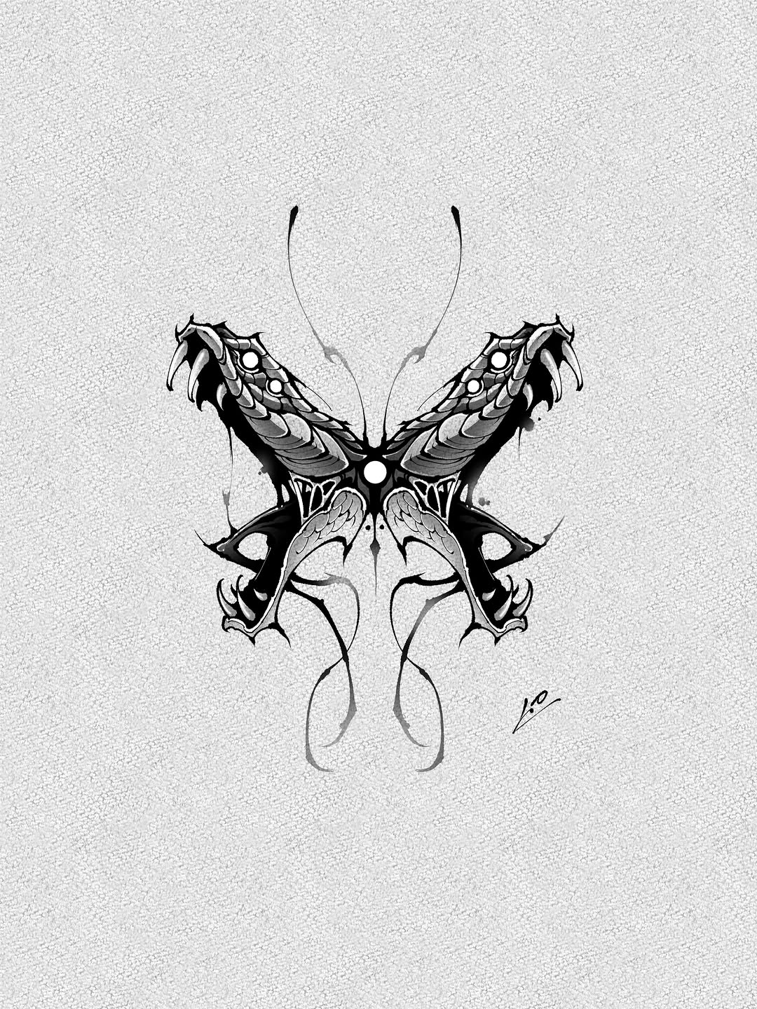 Tattoo by @__1.0__ β black_and_grey, dark_realism