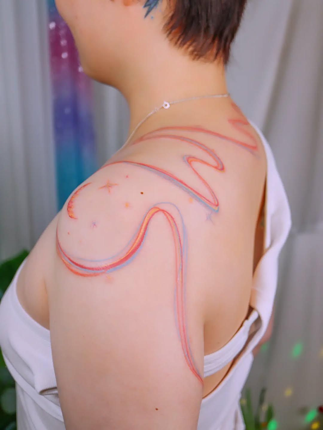 Tattoo by @tattooist_namoo — fine_line, watercolor
