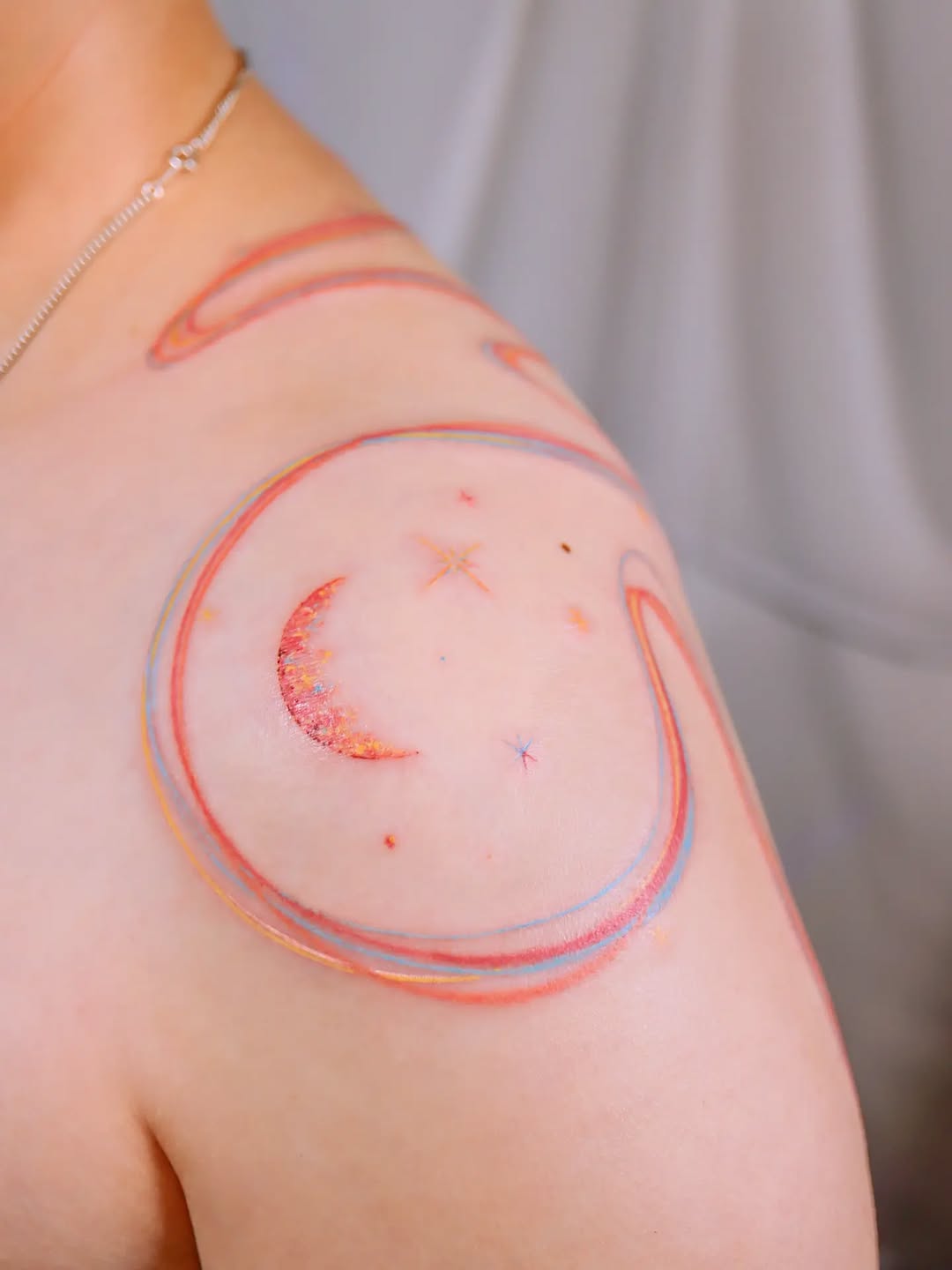 Tattoo by @tattooist_namoo — fine_line, watercolor
