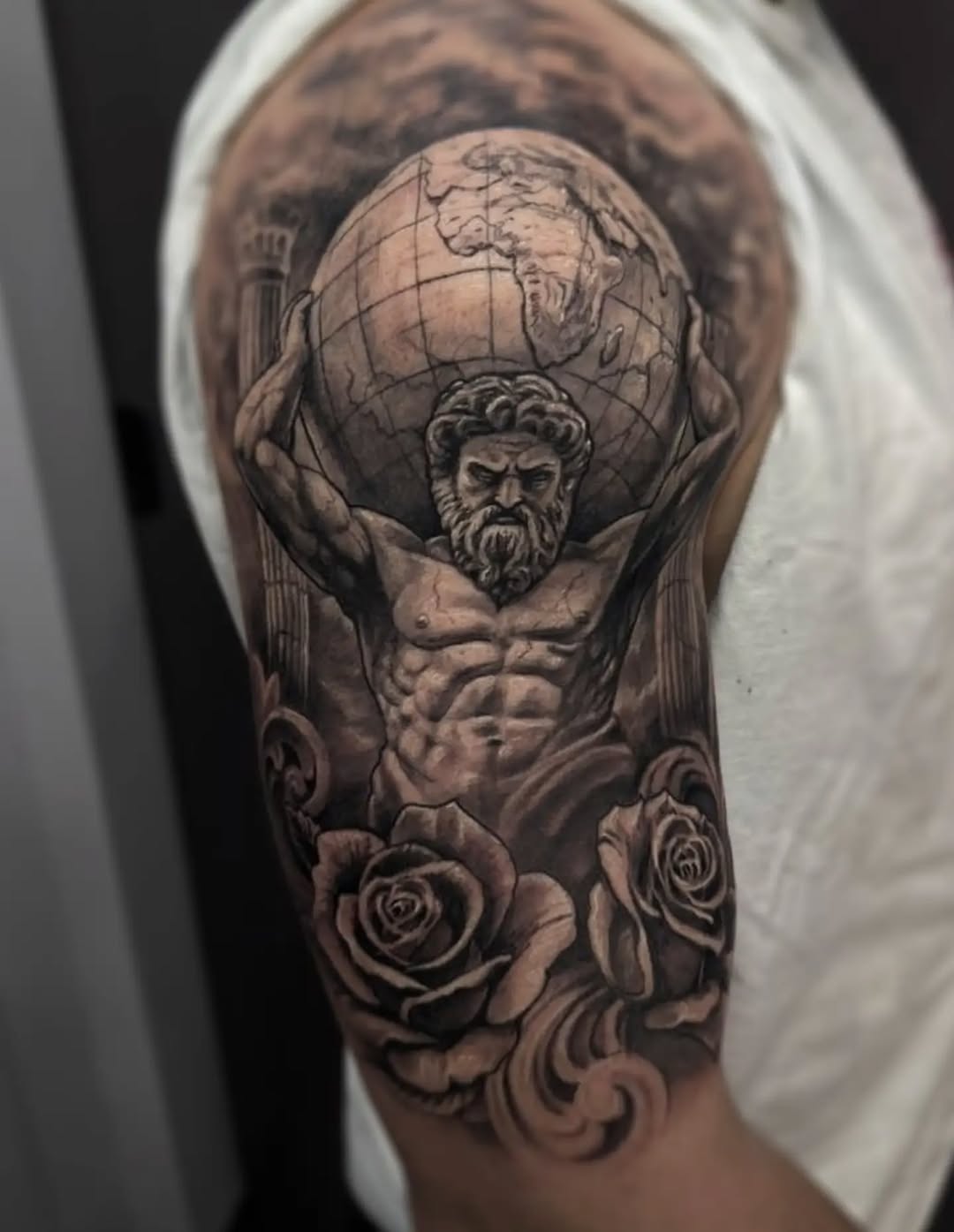 Tattoo by @tokarev_igor_tattoo β realism, black_and_grey