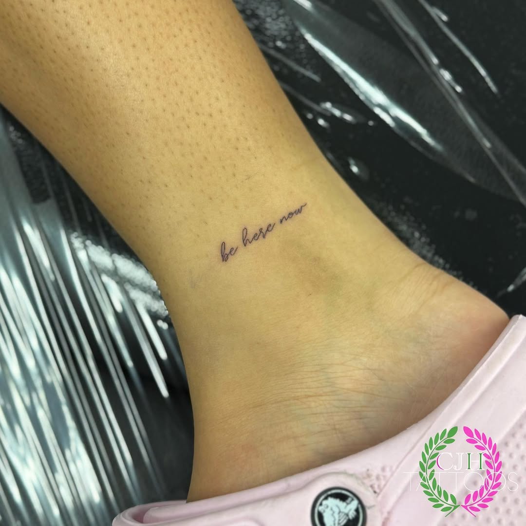 Tattoo by @cjhtattoos — lettering_script, fine_line