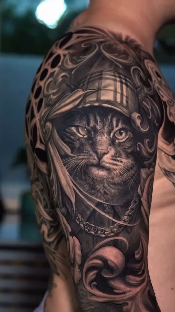 Tattoo by @nikolaymertsalov — realism, black_and_grey