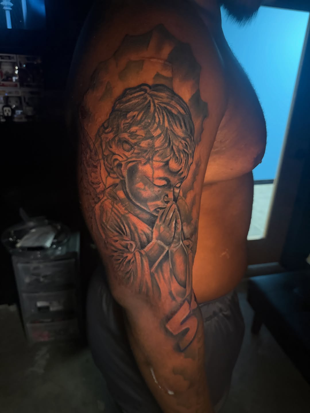 Tattoo by @broninked — realism, black_and_grey