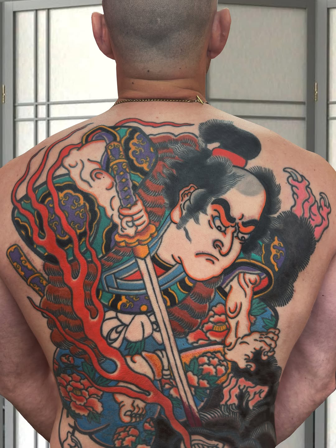 Tattoo by @adam.tennyo.tattoos — japanese_irezumi, blackwork