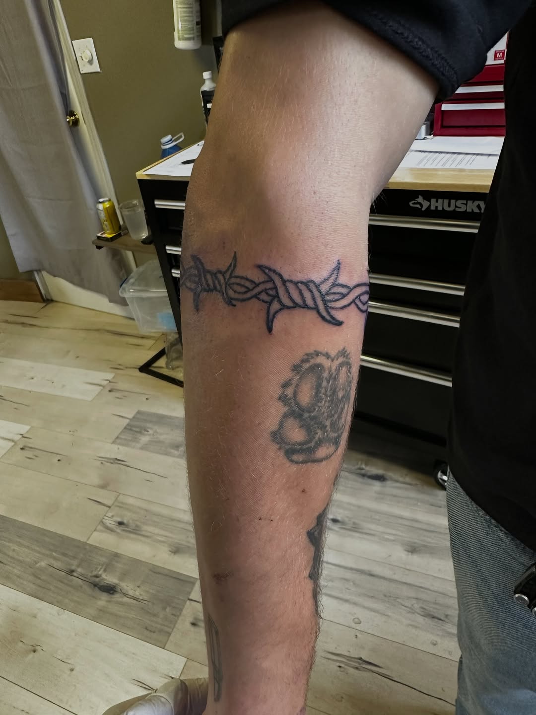 Tattoo by @mancub_tattoo — black_and_grey