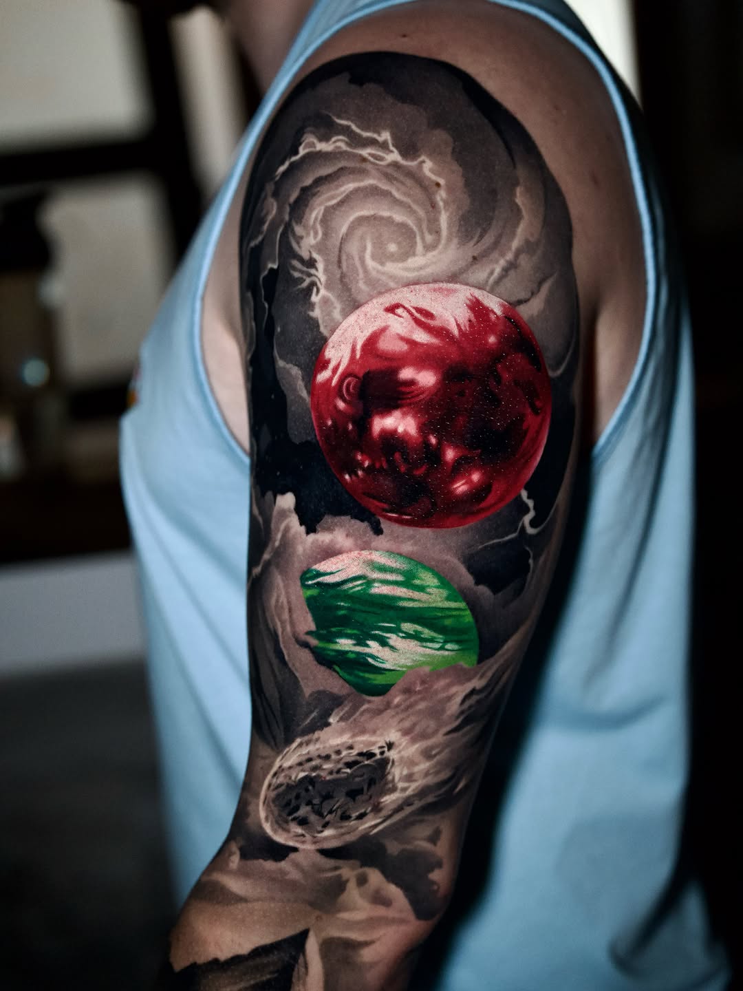 Tattoo by @nebesnuy_art — realism, black_and_grey