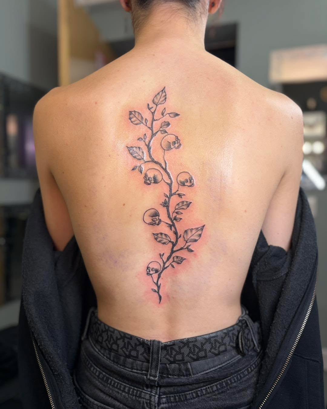Tattoo by @gchlo123 — black_and_grey, fine_line