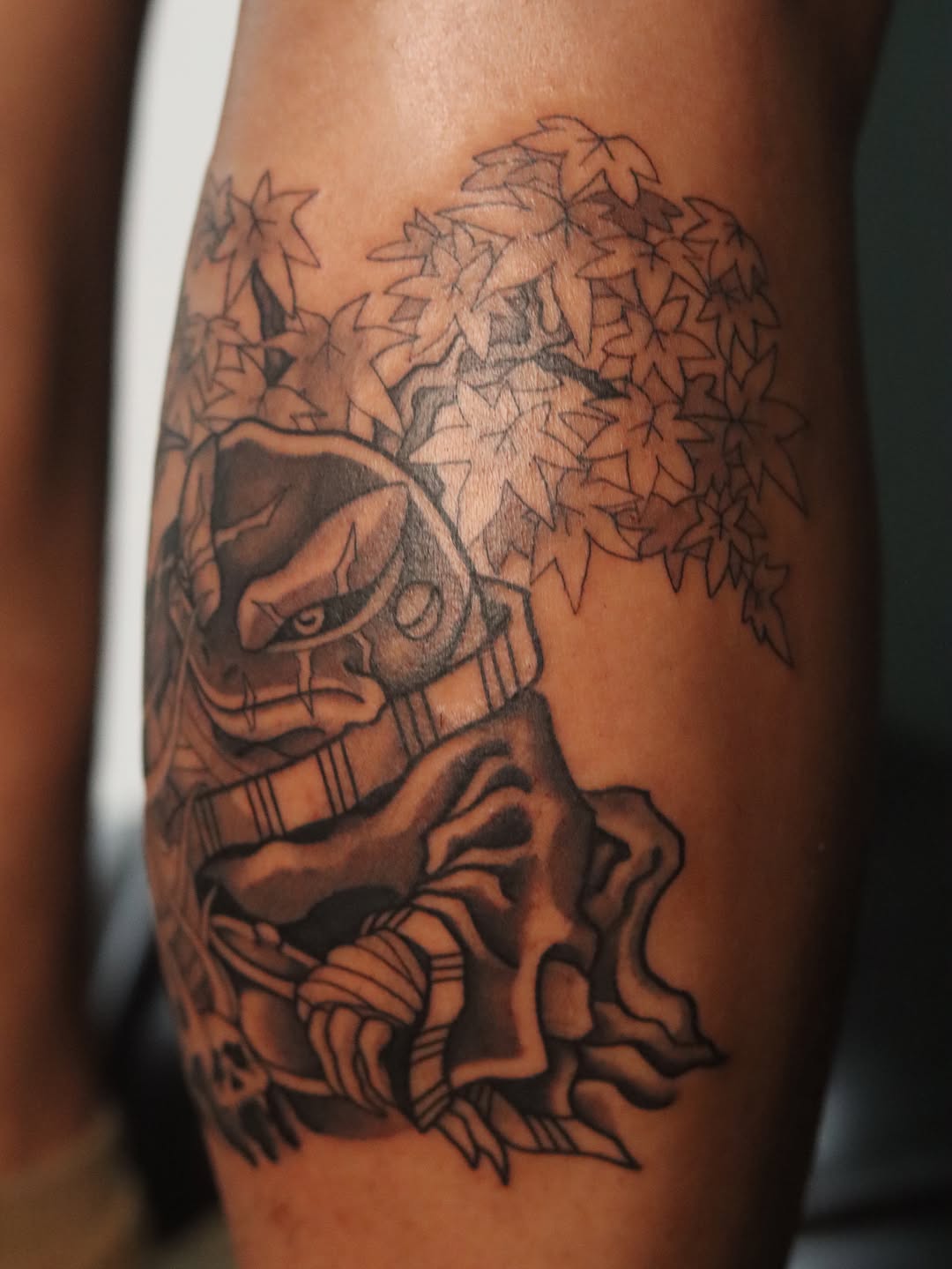 Tattoo by @askvl.inkz — japanese_irezumi, black_and_grey