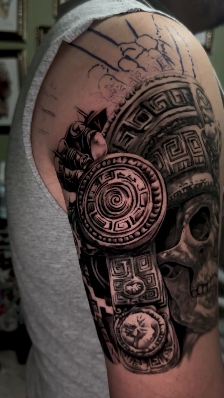 Tattoo by @tan_hope_mm — dark_realism, black_and_grey