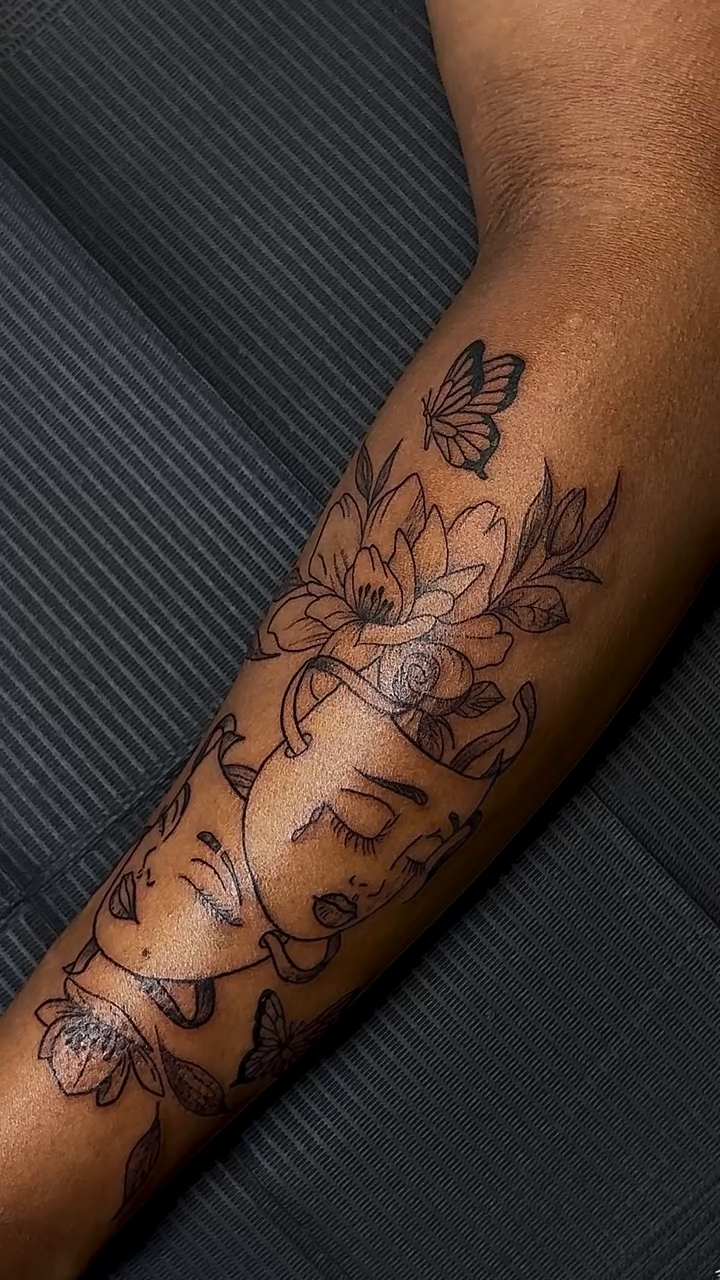 Tattoo by @inkednlashed_ — fine_line, black_and_grey