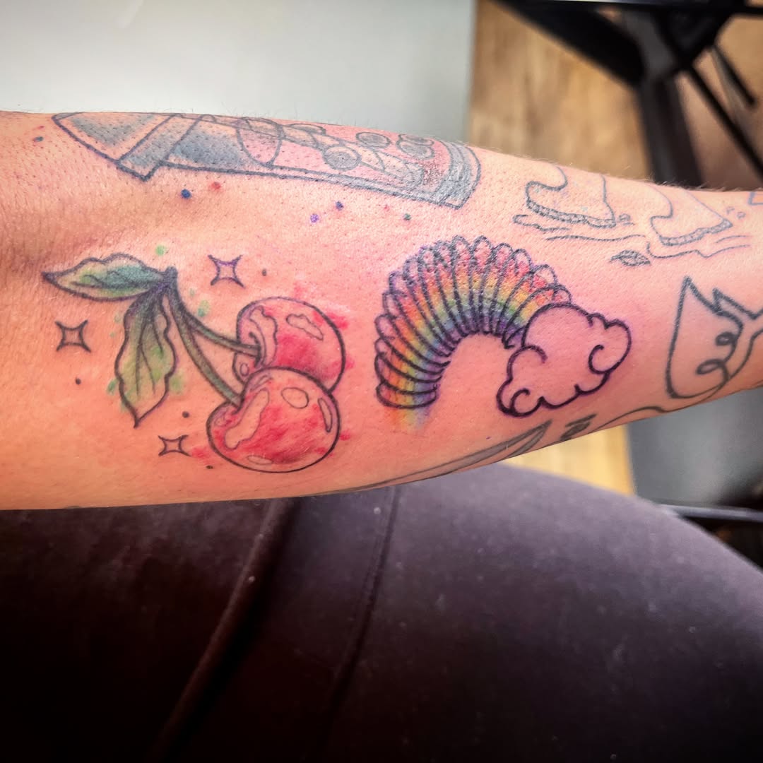 Tattoo by @ashley_perrier — watercolor, new_school