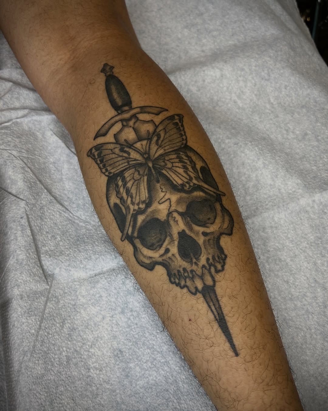 Tattoo by @karlb_tattoo โ realism, black_and_grey