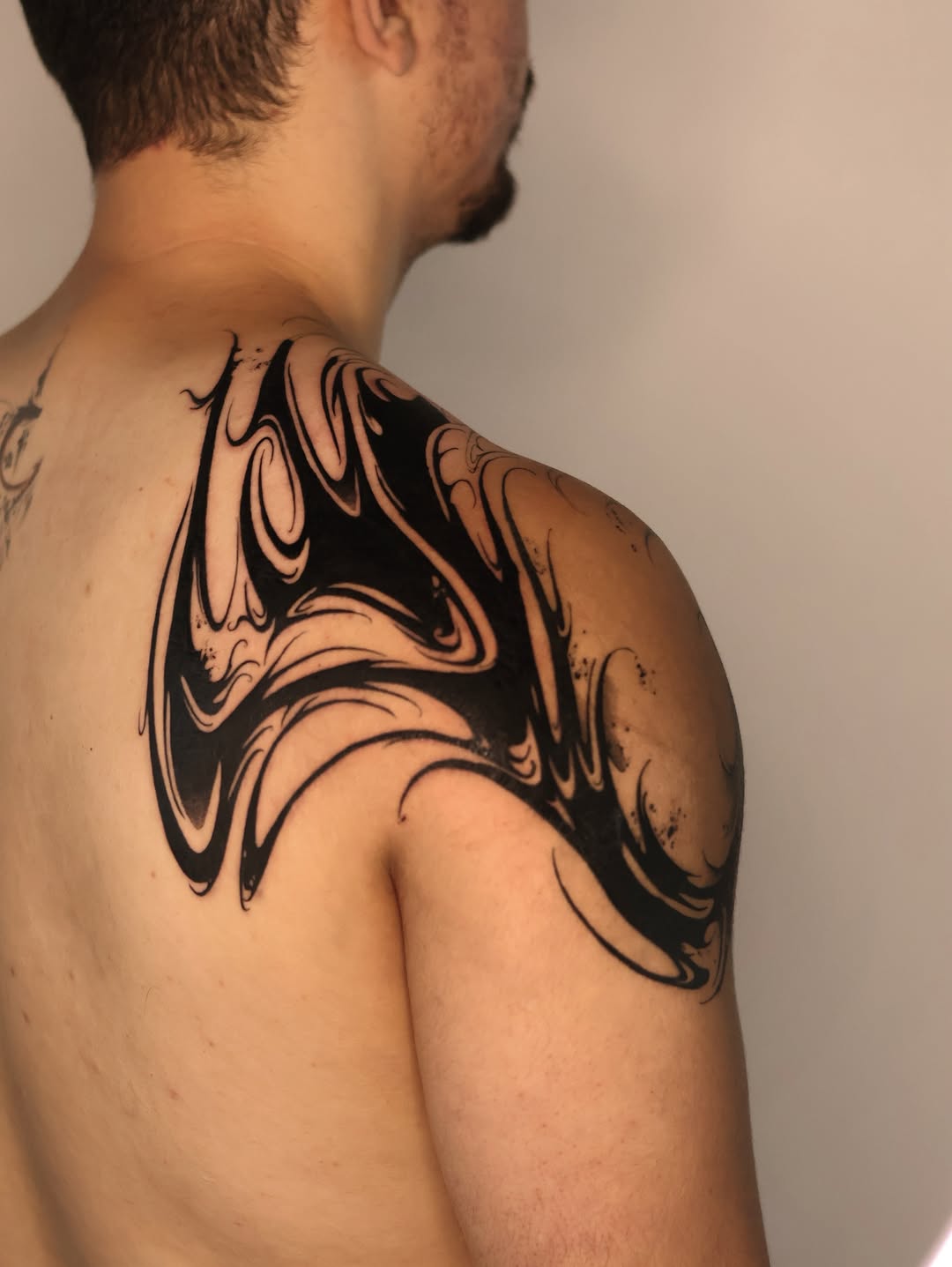 Tattoo by @moosongblack — blackwork