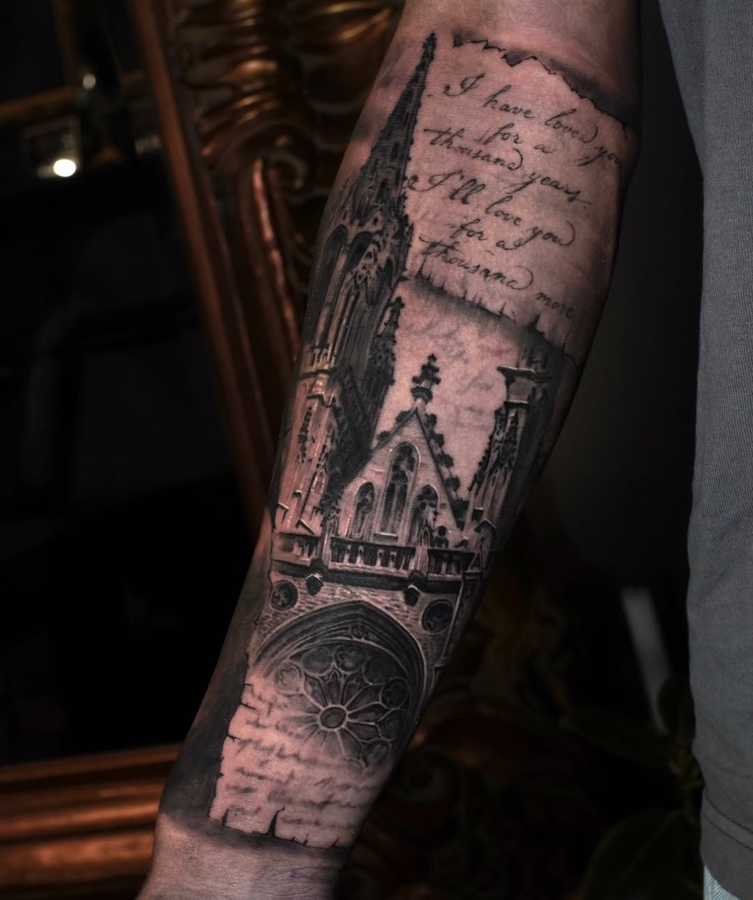 Tattoo by @mamzart — realism, lettering_script