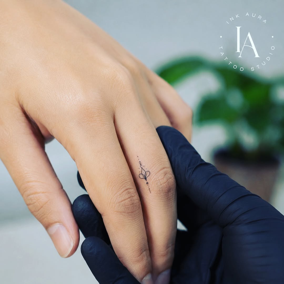 Tattoo by @ink_______aura โ fine_line, minimalist