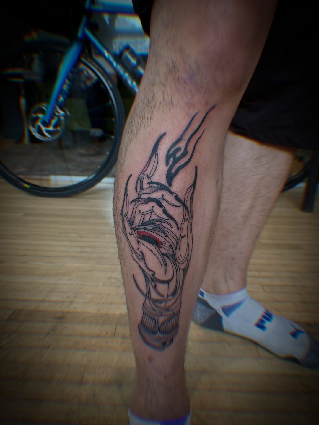 Tattoo by @fraserwright — blackwork, geometric