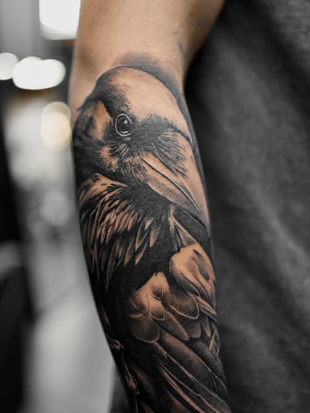 Tattoo by @dcvern_ink โ realism, black_and_grey