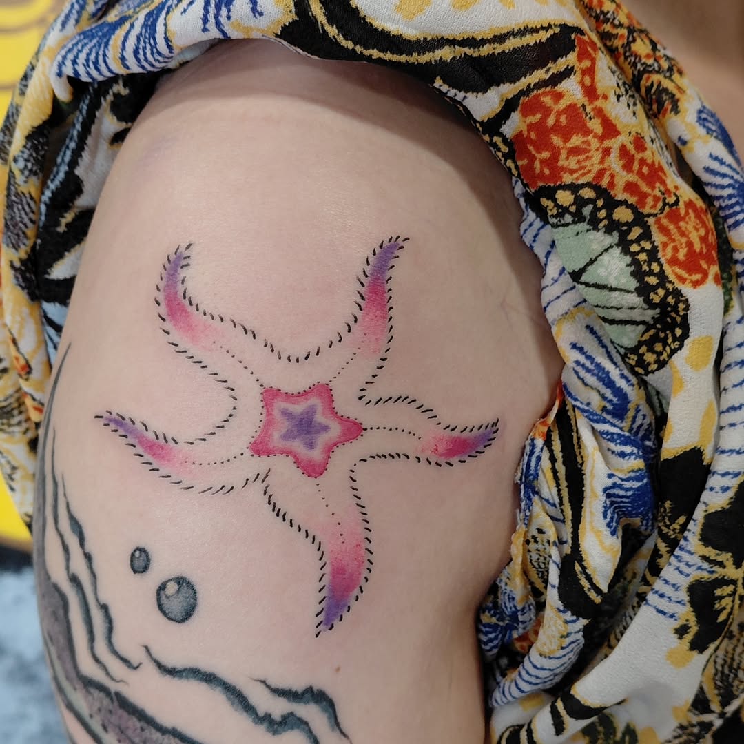 Tattoo by @antisocialinks — fine_line, dotwork