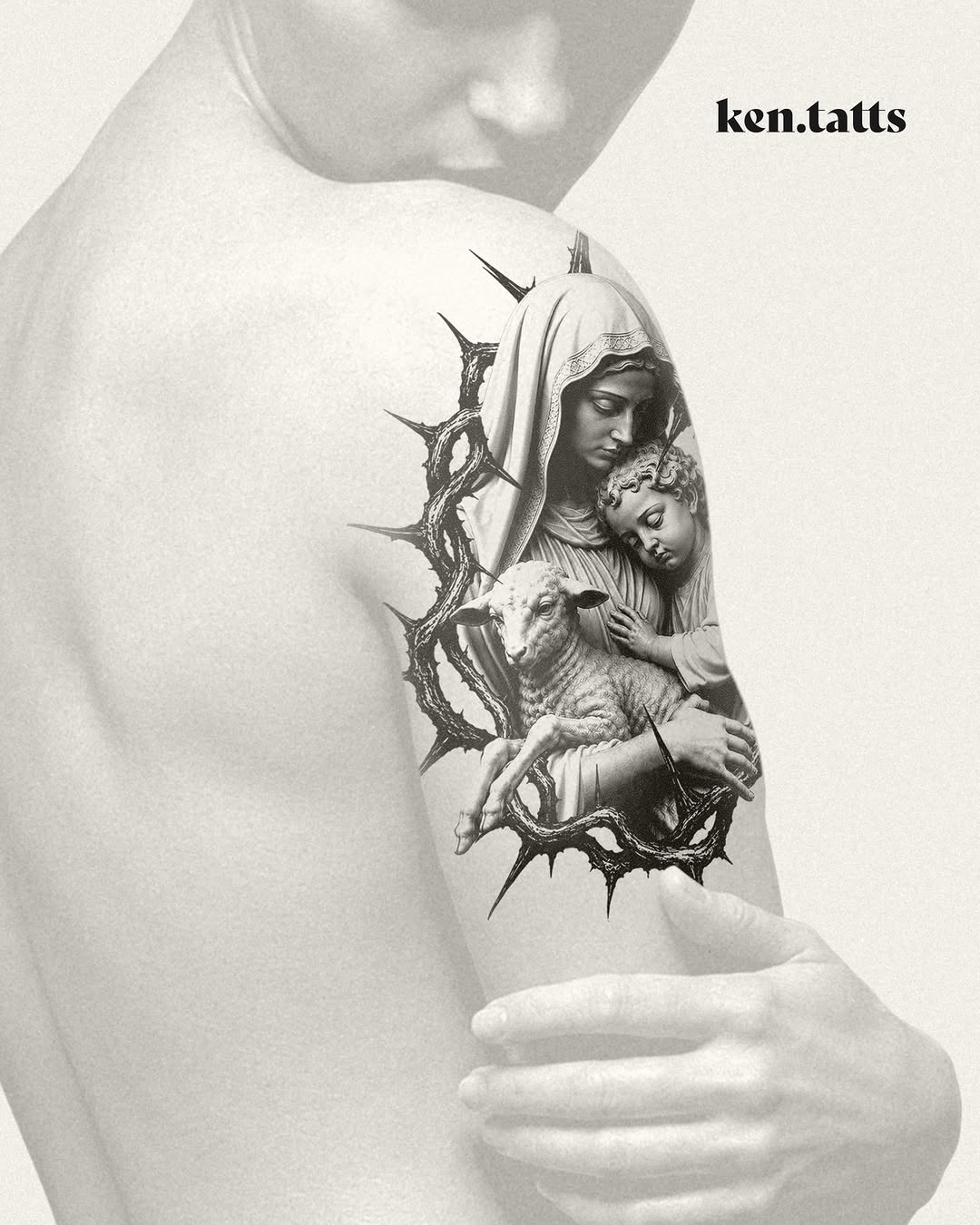 Tattoo by @ken.tatts — realism, black_and_grey