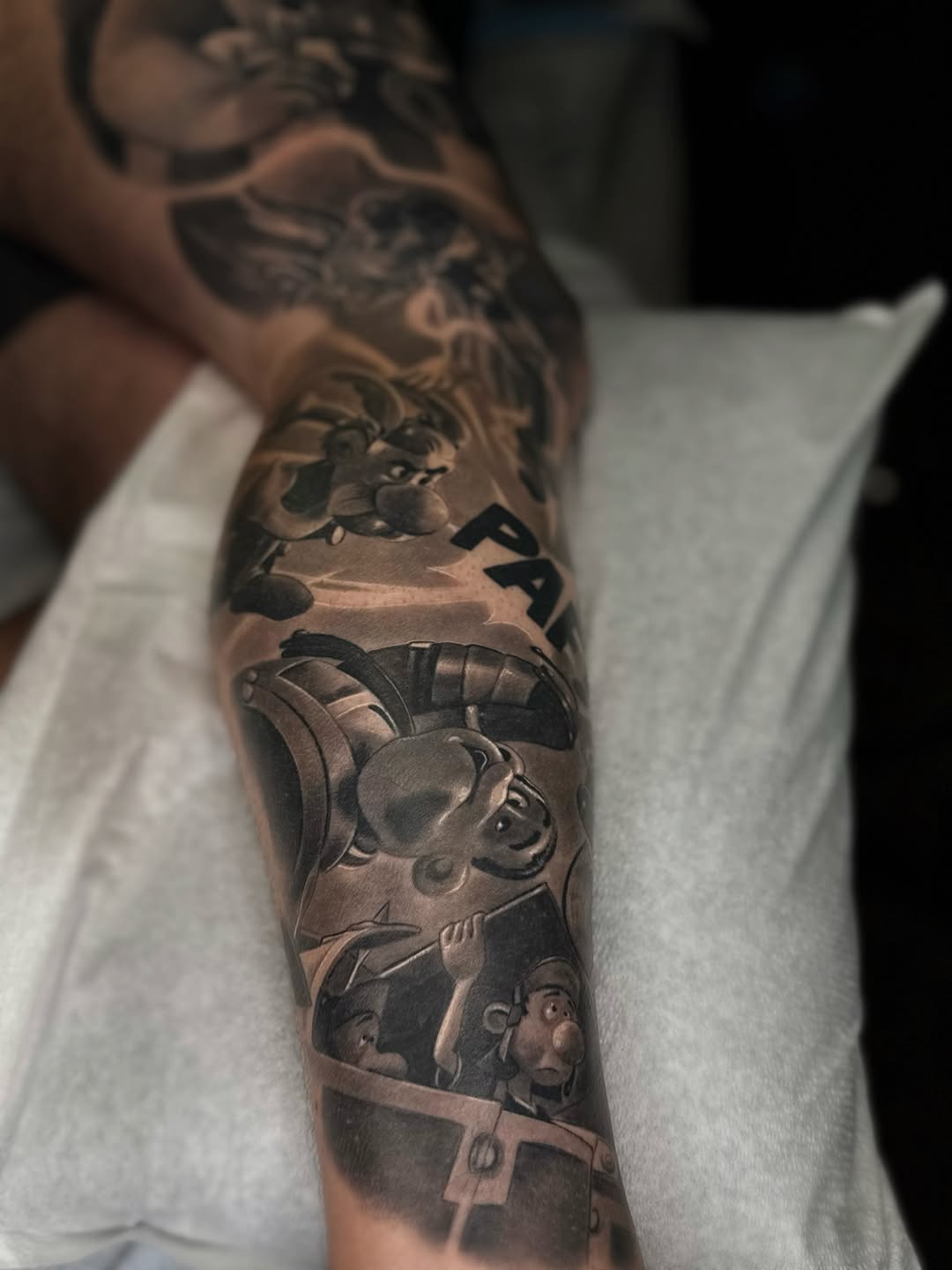 Tattoo by @gabpolflit_tattooartist β realism, black_and_grey