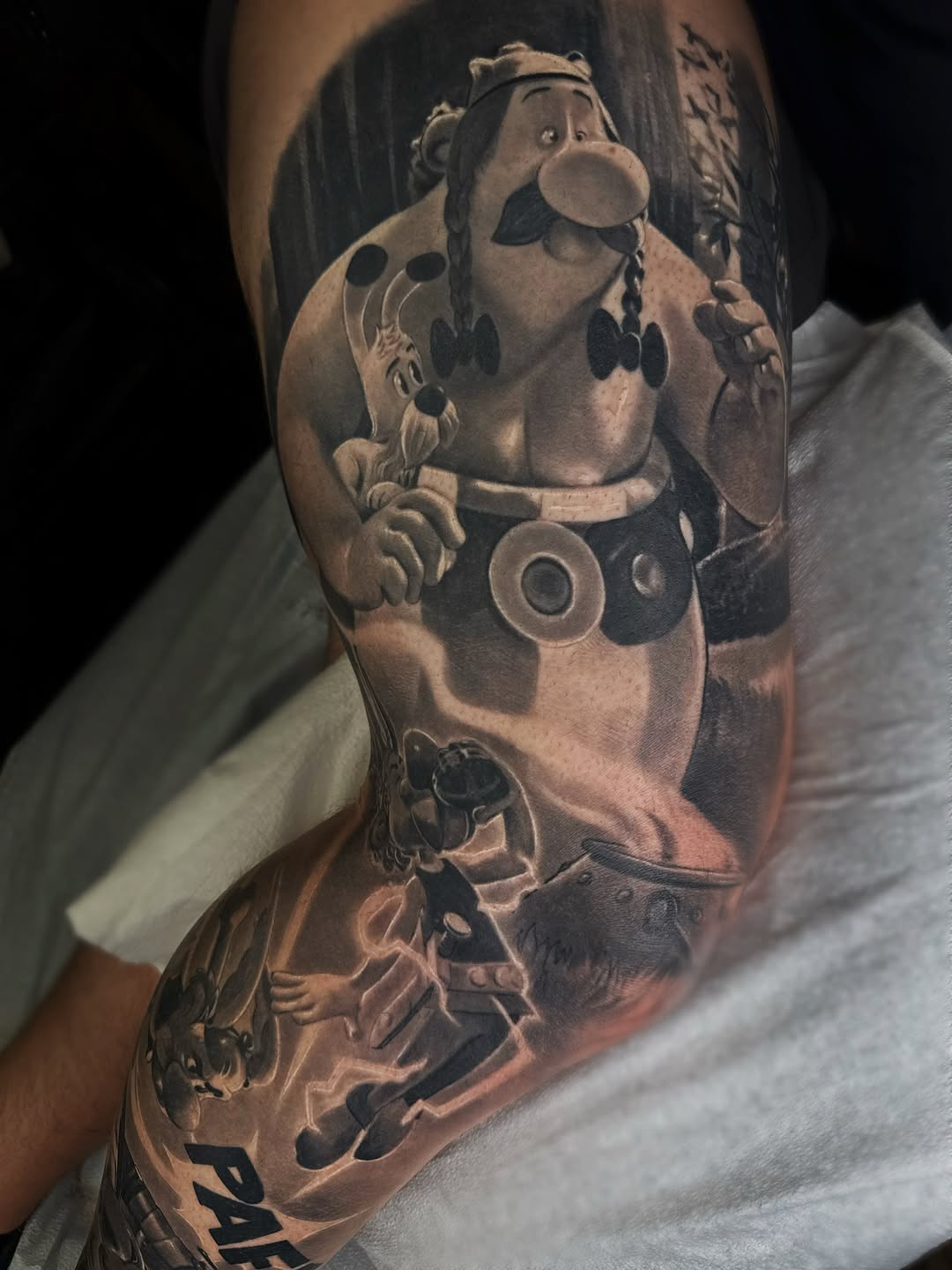 Tattoo by @gabpolflit_tattooartist β realism, black_and_grey