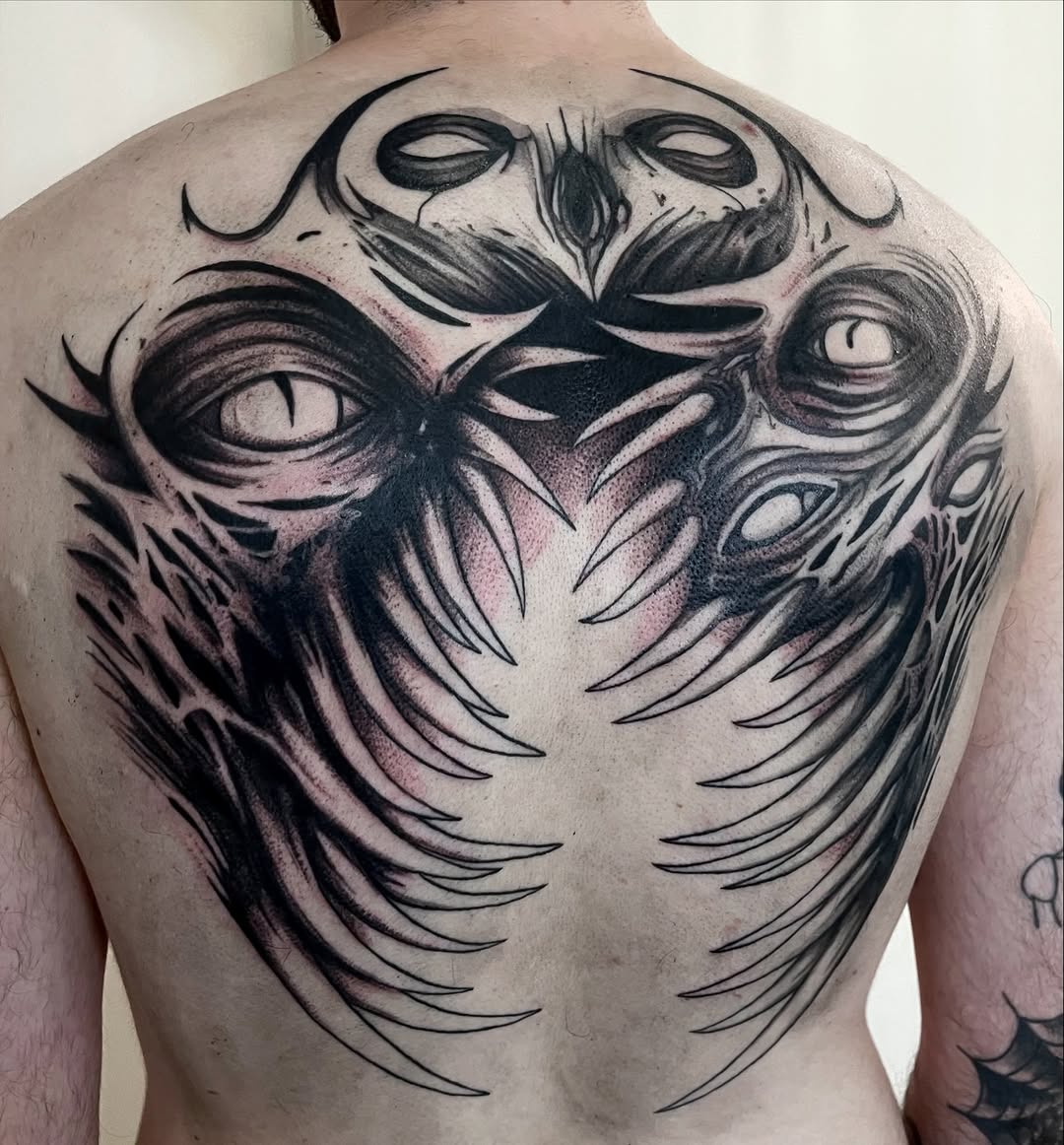 Tattoo by @ergot.tattoo — black_and_grey, dark_realism