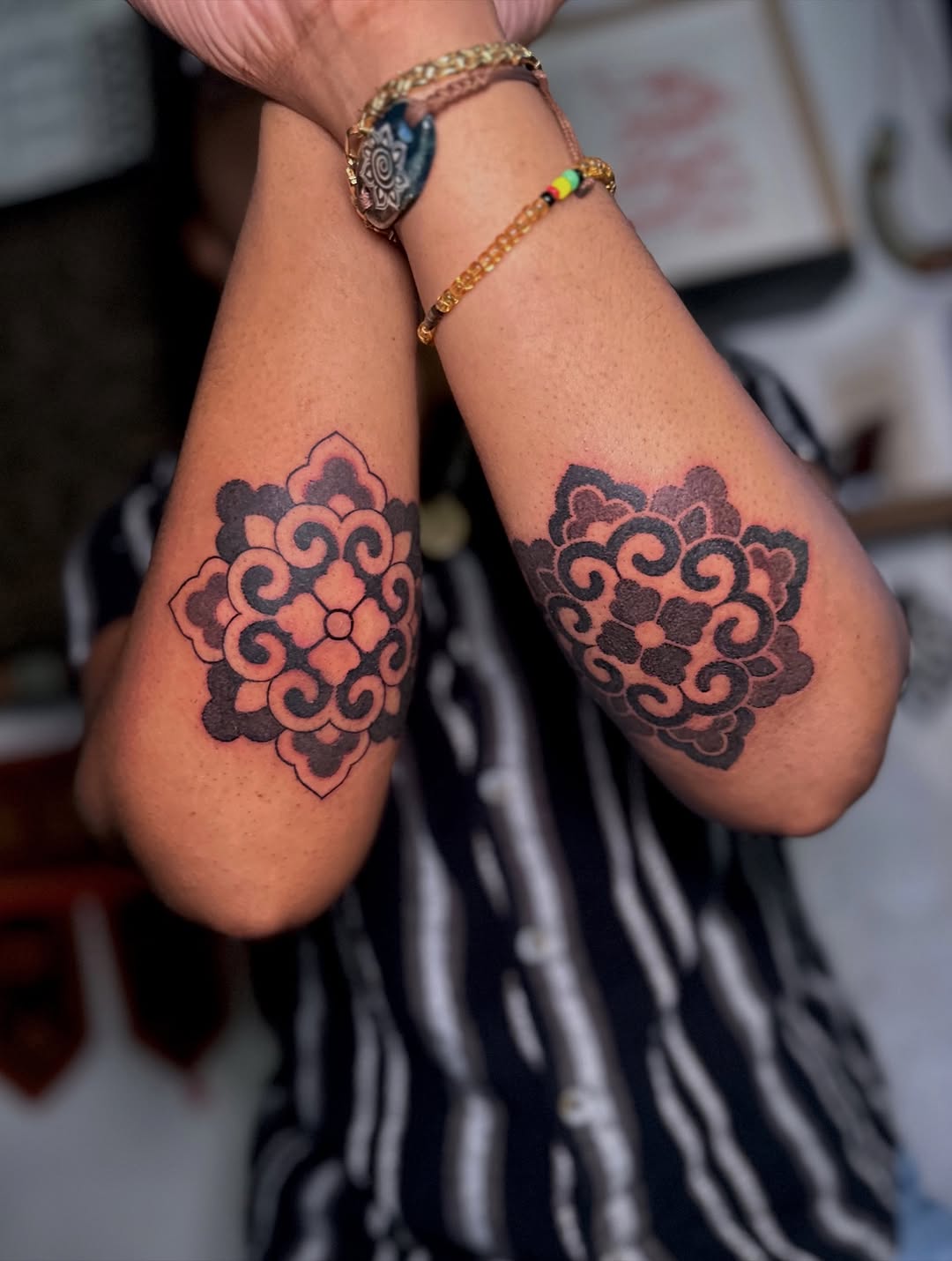 Tattoo by @blackadorn — geometric, ornamental