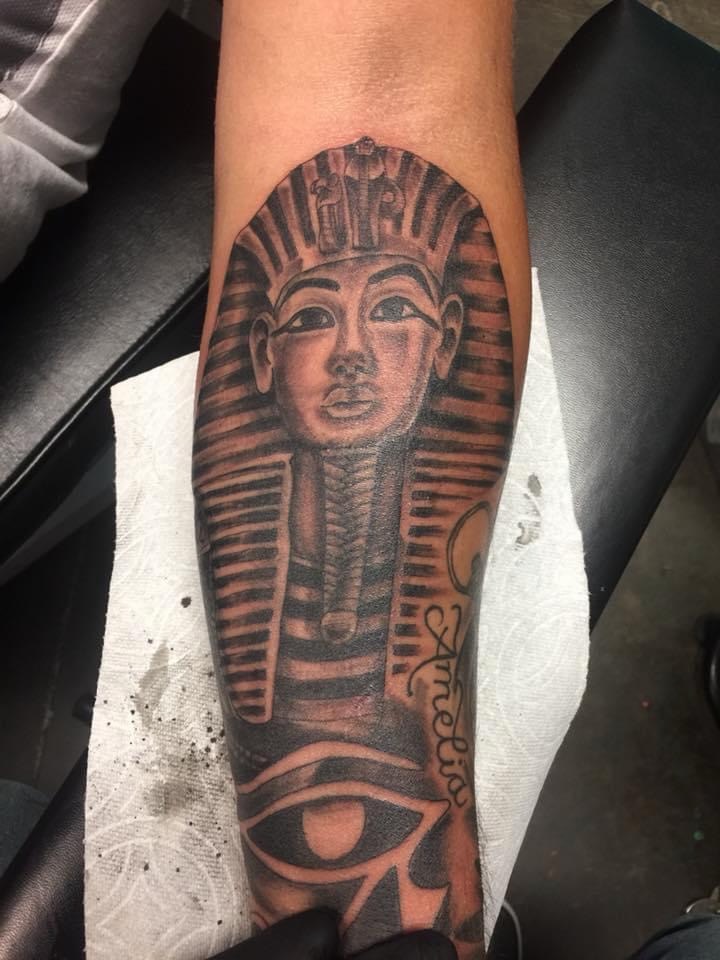 Tattoo by @copperheadtattooer — black_and_grey, realism