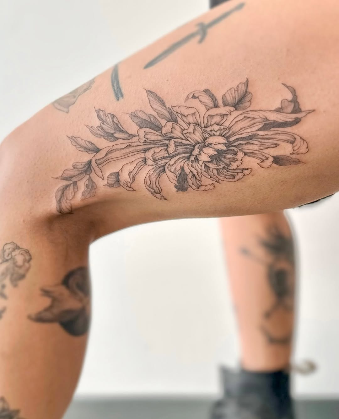 Tattoo by @emory.ink โ fine_line, black_and_grey