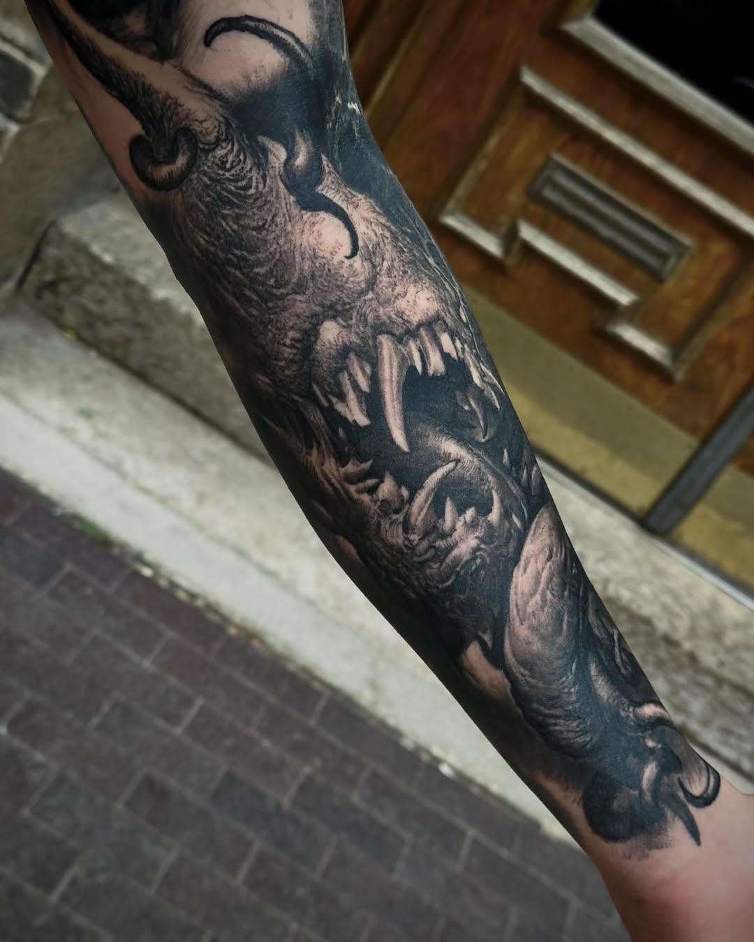 Tattoo by @valentin_tmst β realism, black_and_grey