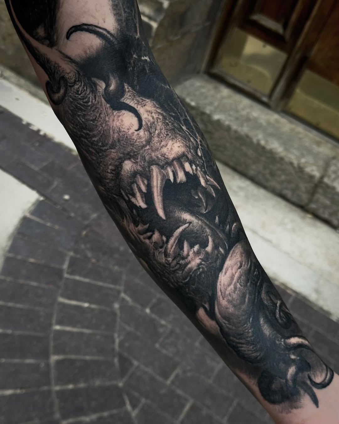Tattoo by @valentin_tmst β realism, black_and_grey