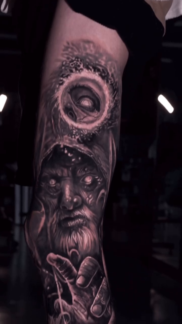 Tattoo by @chrislawtattoos — realism, dark_realism