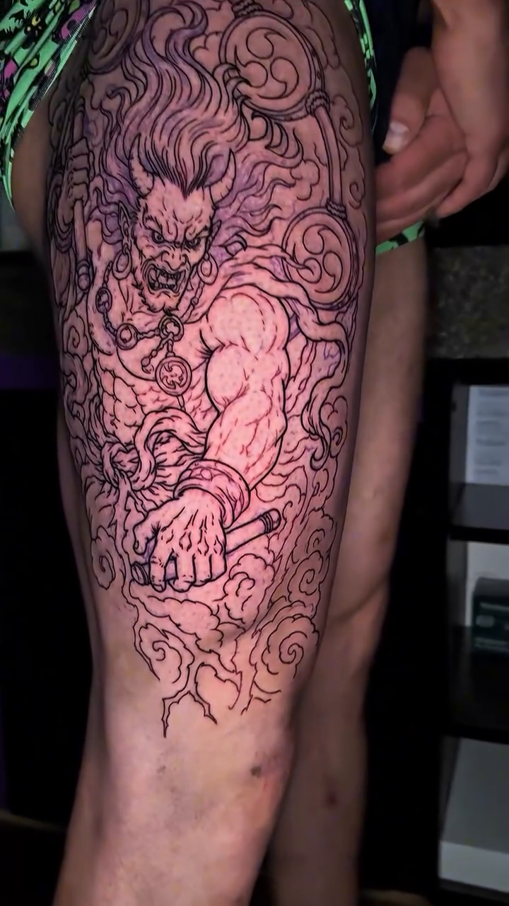 Tattoo by @ejwtattoos โ japanese_irezumi, black_and_grey