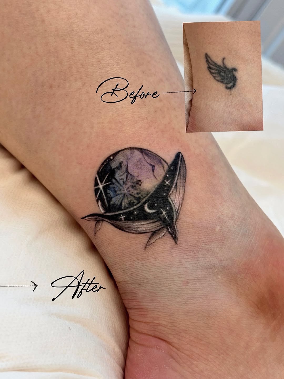 Tattoo by @morae_tattoo — fine_line, black_and_grey