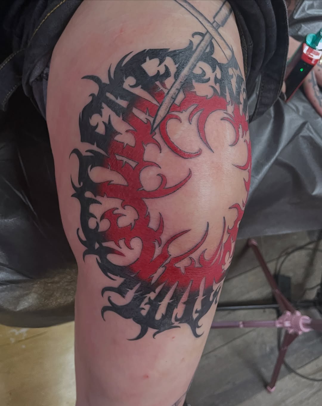 Tattoo by @tattoomebella — tribal, blackwork