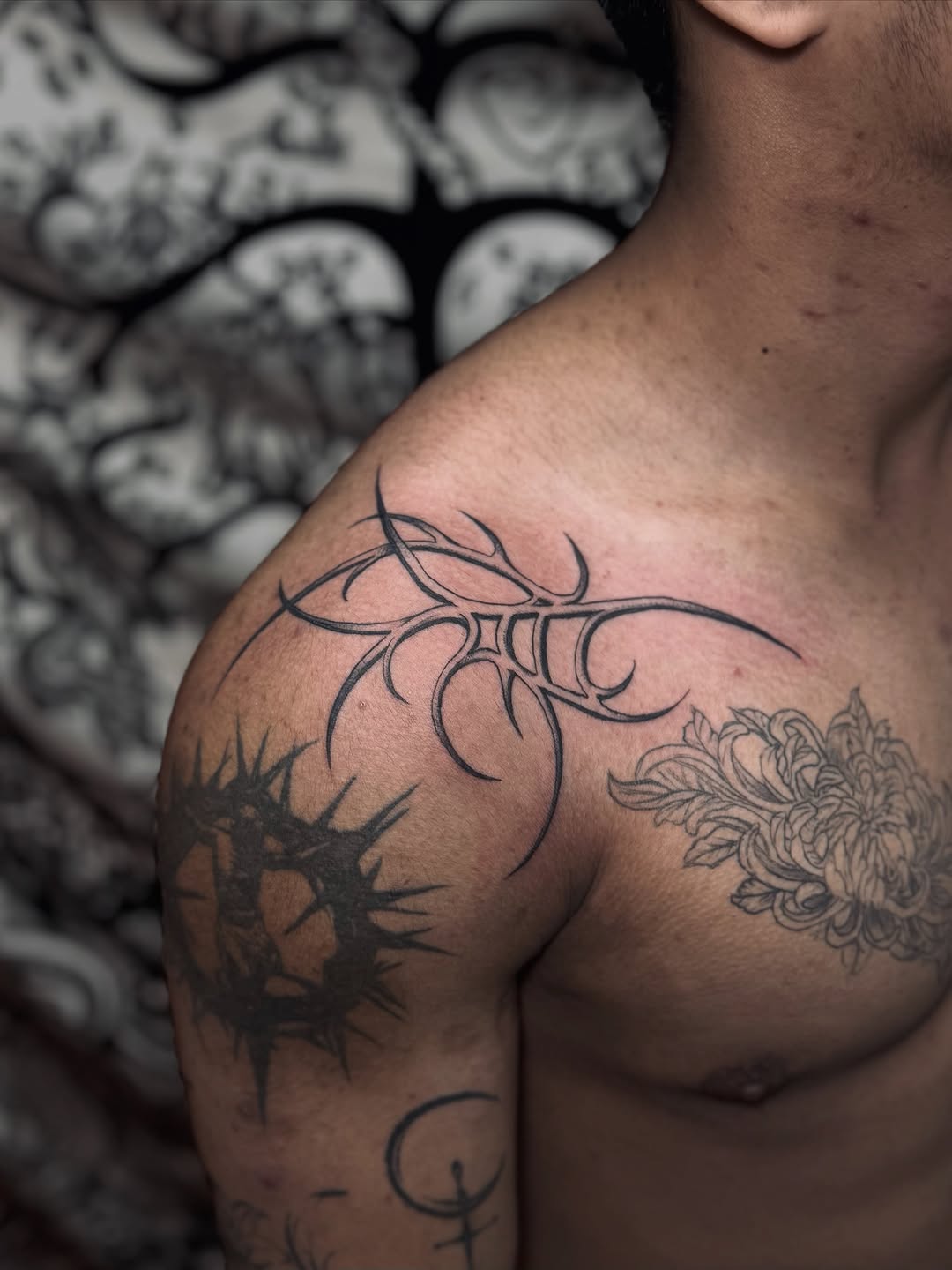 Tattoo by @bofumania — tribal, black_and_grey
