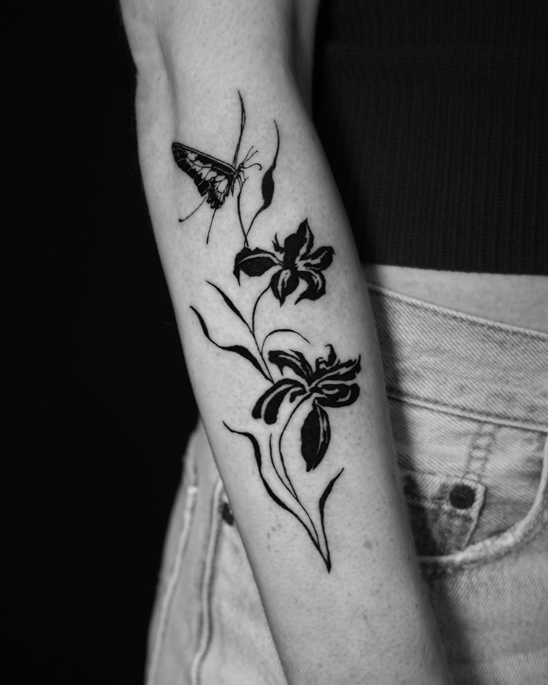 Tattoo by @sove_ink — black_and_grey, fine_line