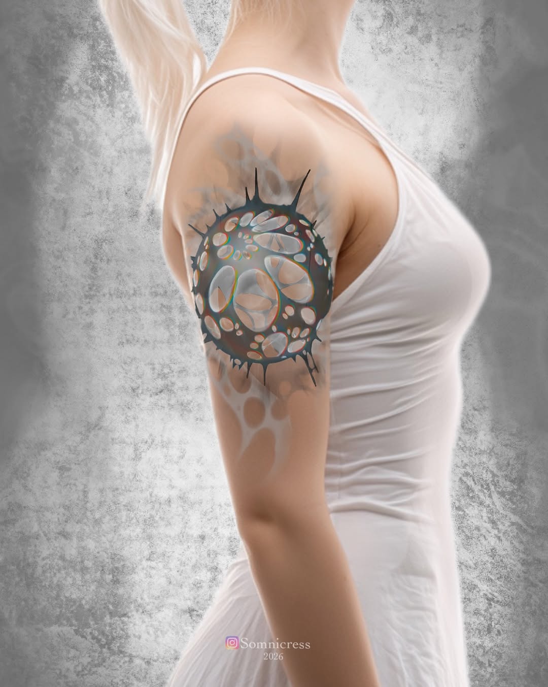 Tattoo by @somnicress — geometric, black_and_grey
