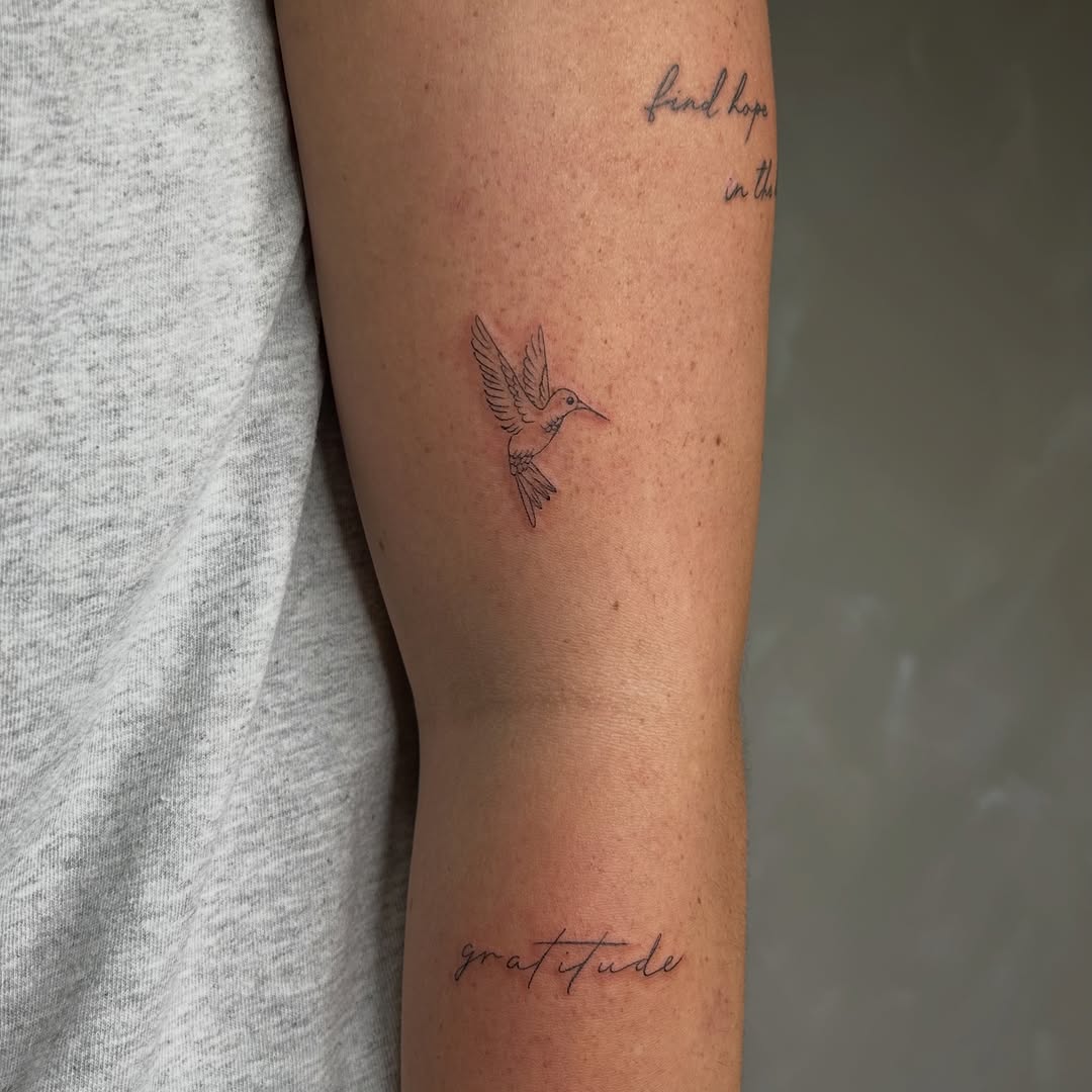 Tattoo by @fineline.tats — fine_line, lettering_script