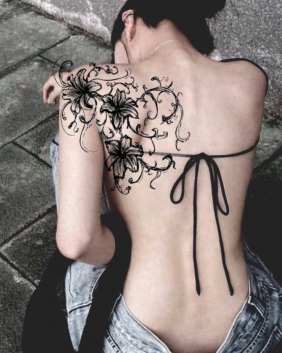 Tattoo by @e.seul.tt โ fine_line, black_and_grey