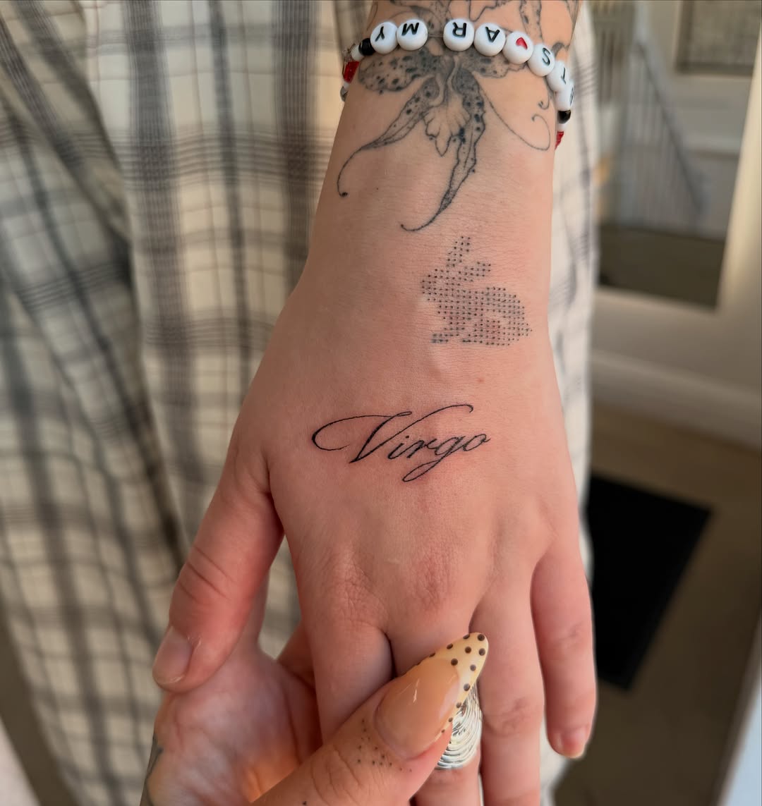 Tattoo by @aholladaytattoo — lettering_script, fine_line