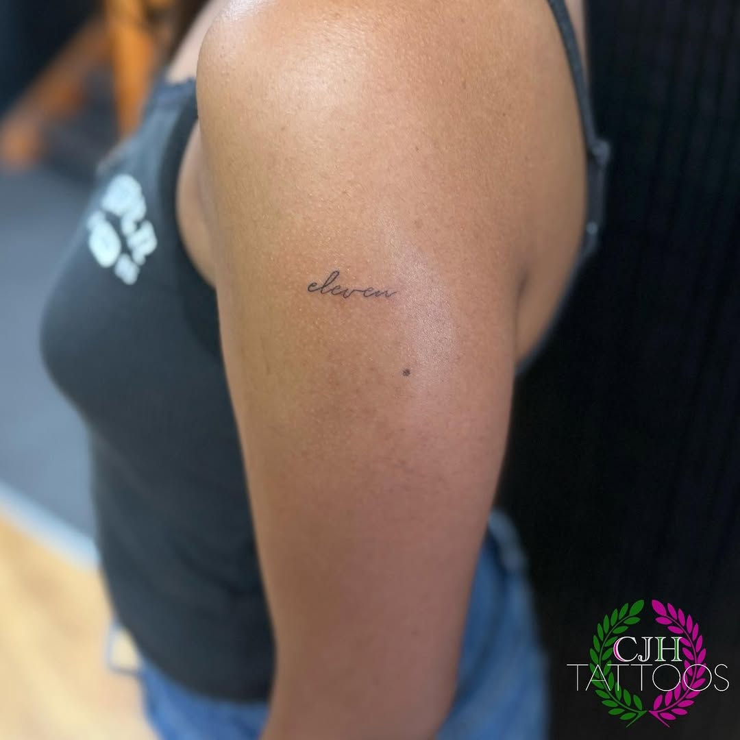 Tattoo by @cjhtattoos — lettering_script, fine_line