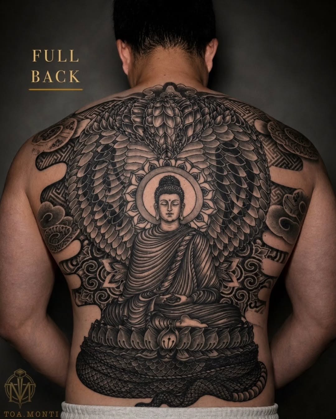 Tattoo by @toa_monti β japanese_irezumi, black_and_grey