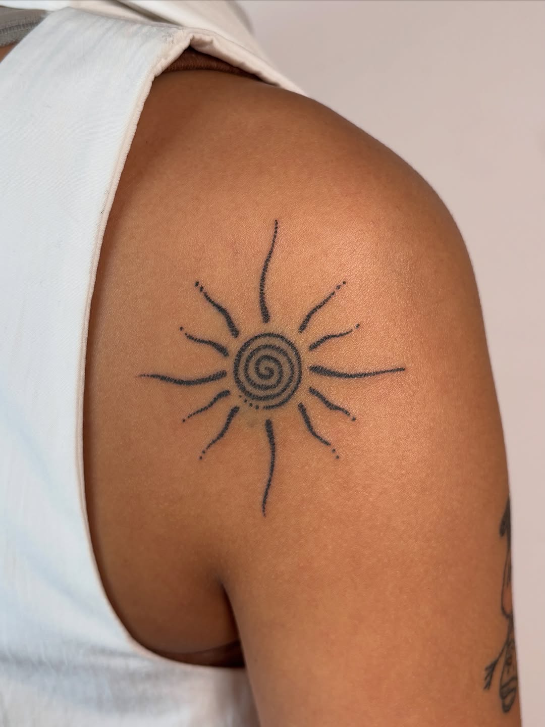 Tattoo by @aaaaaaaayotime — fine_line, dotwork