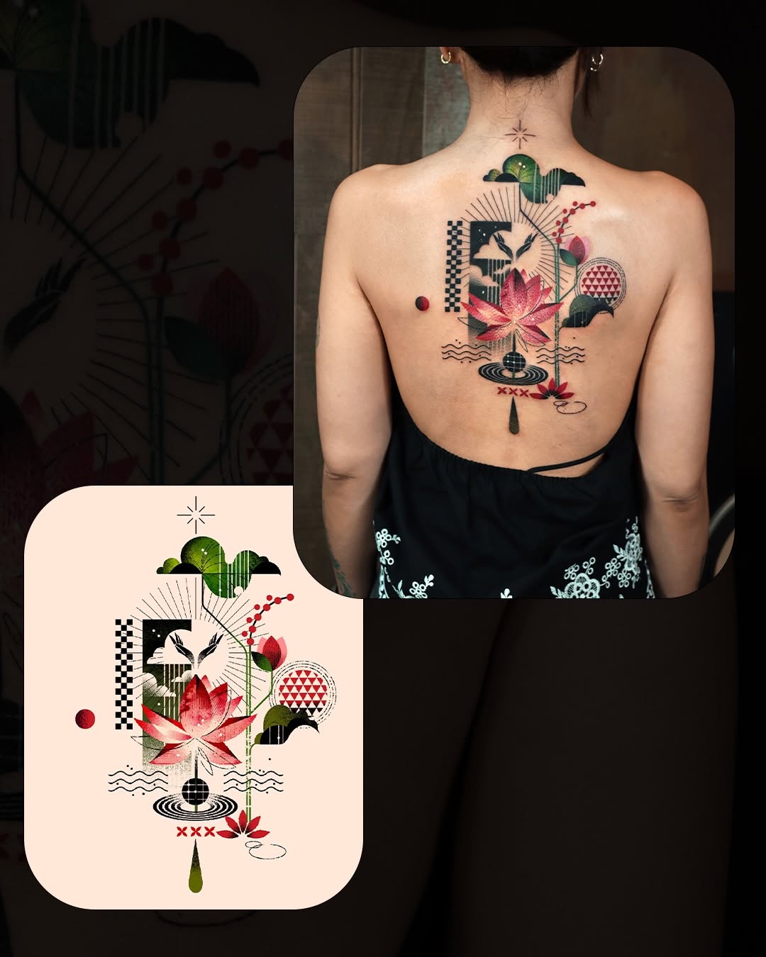 Tattoo by @hen_tattooer — geometric, ornamental