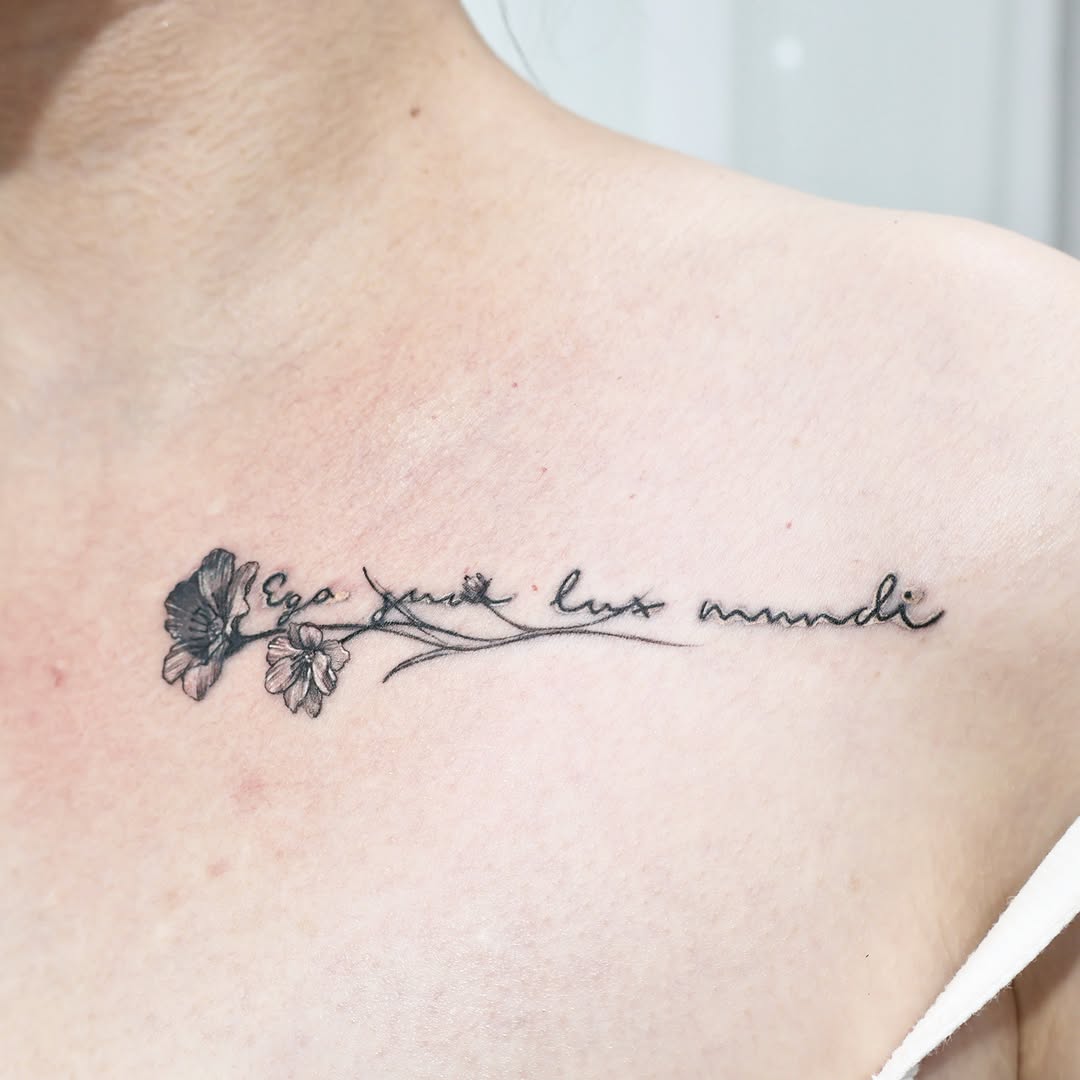 Tattoo by @yeonjae_tattoo — fine_line, lettering_script