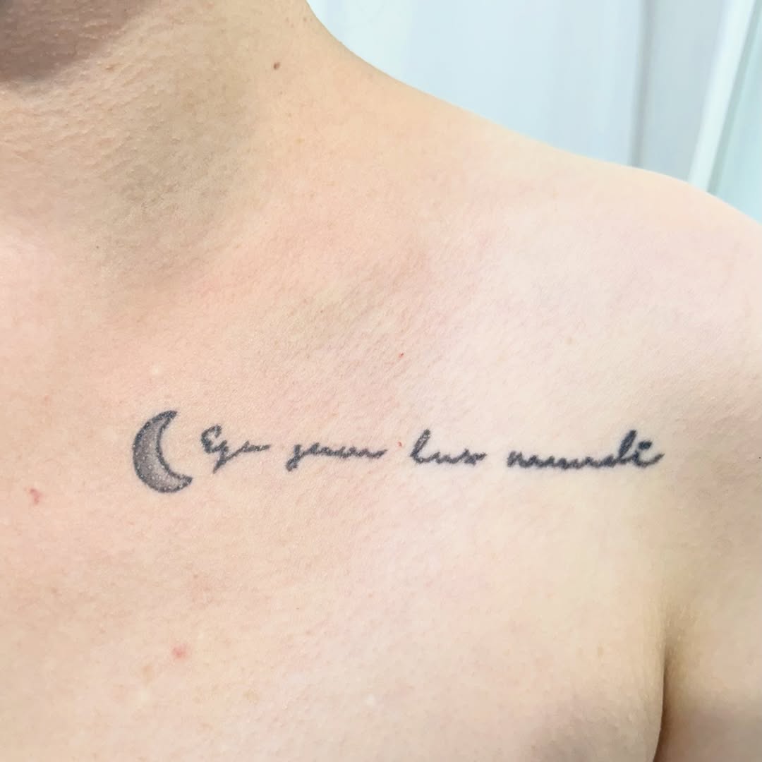Tattoo by @yeonjae_tattoo — lettering_script, fine_line